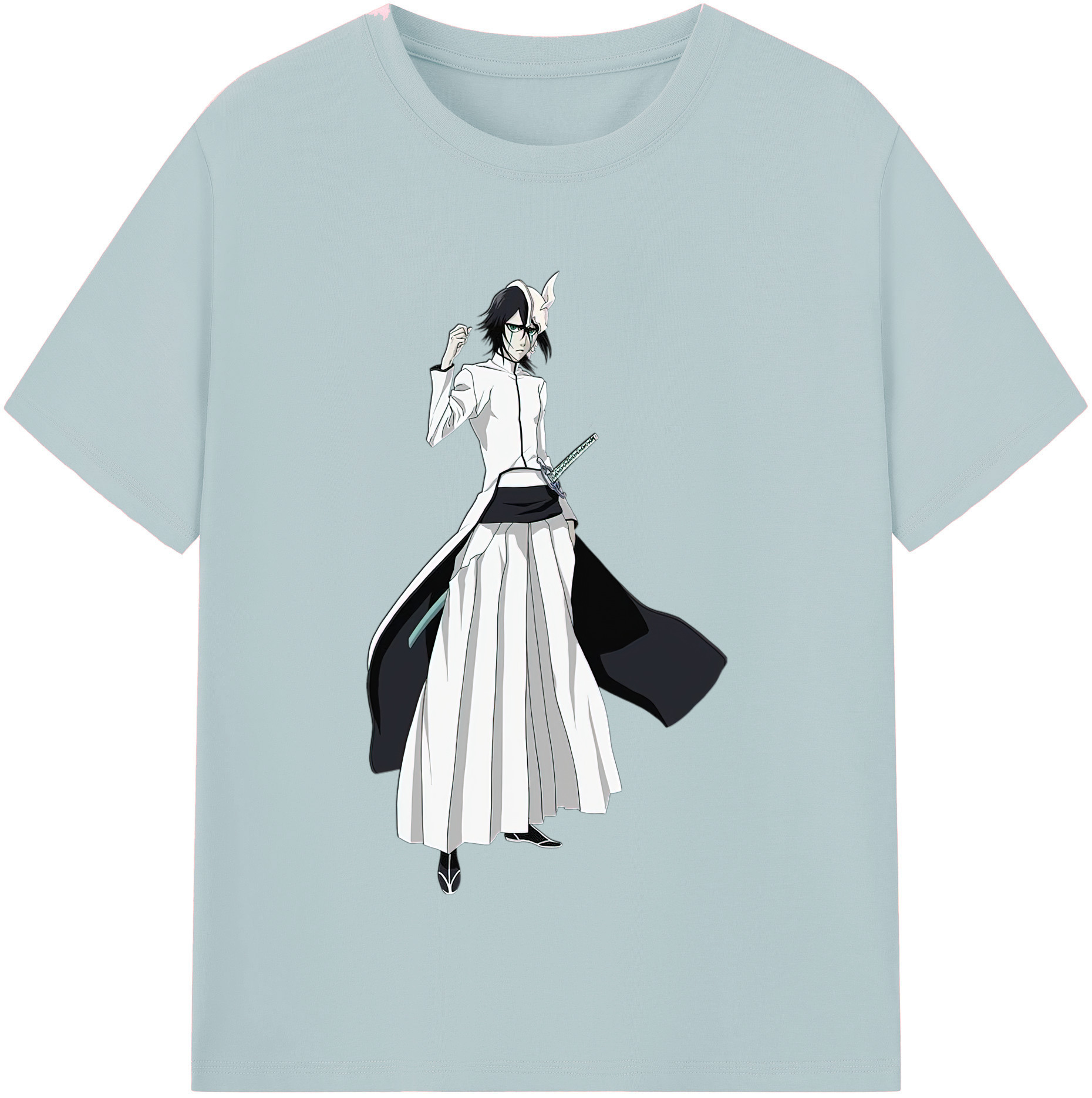 （画像用） ブリーチ ウルキオラ·シファー BLEACH Ulquiorra cifer 綿100％半袖Tシャツ（フロントプリント）